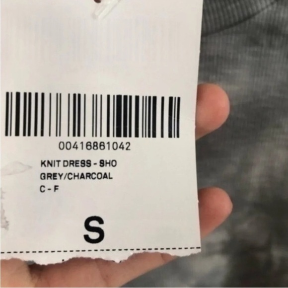 NWT forever 21 tie dye knit long sleeve dress Grey size Small - Picture 3 of 4